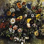 Bouquet of Flowers by Eugene Delacroix